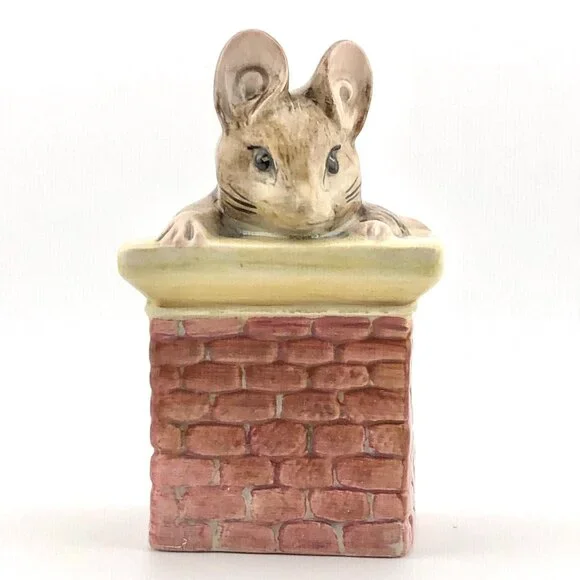 Royal Albert Beatrix Potter Tom Thumb Mouse Figurine Porcelain England Vintage - Picture 10 of 15